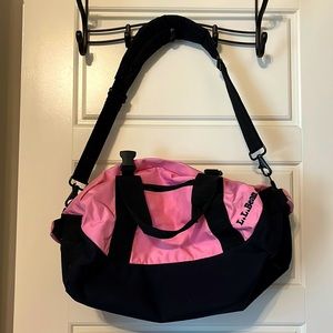 Ll Bean pink small duffel!